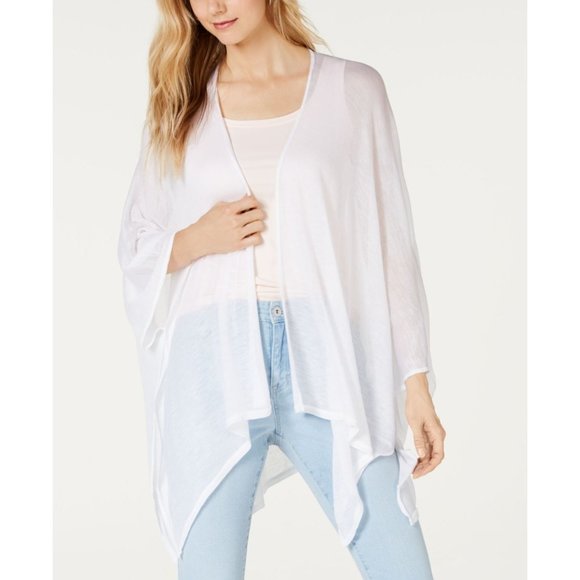 I.N.C. International Concepts Other - ☆☆SOLD☆☆ I.n.c. International Concepts Sheer White Knit Open Cascading Kimono